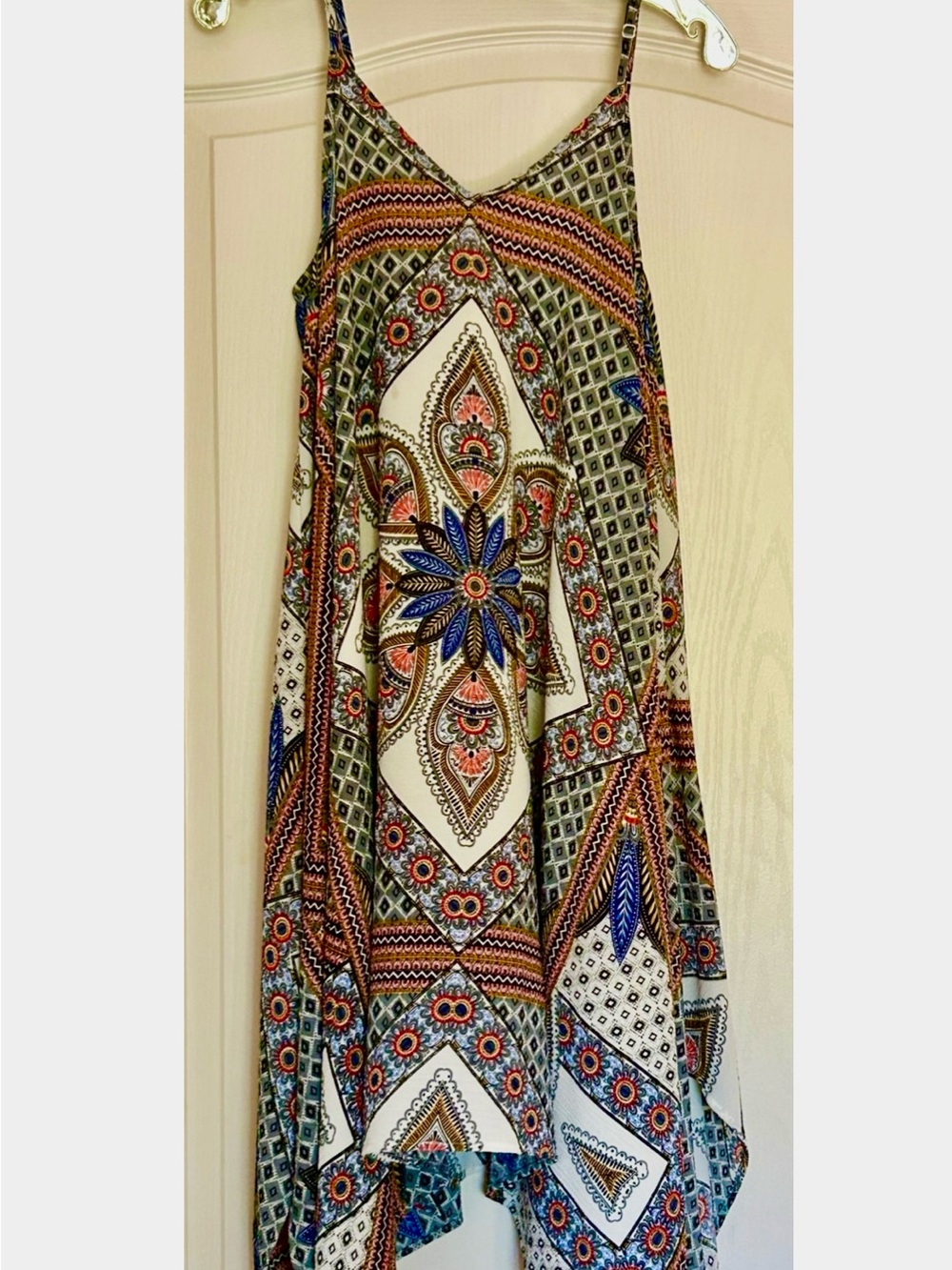 Jealous Tomato Multicolor Bohemian Maxi Dress — Blue & Ivory Accents